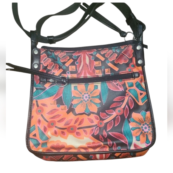 Fossil Handbags - Fossil Floral Coated Canvas Crossbody Bag
